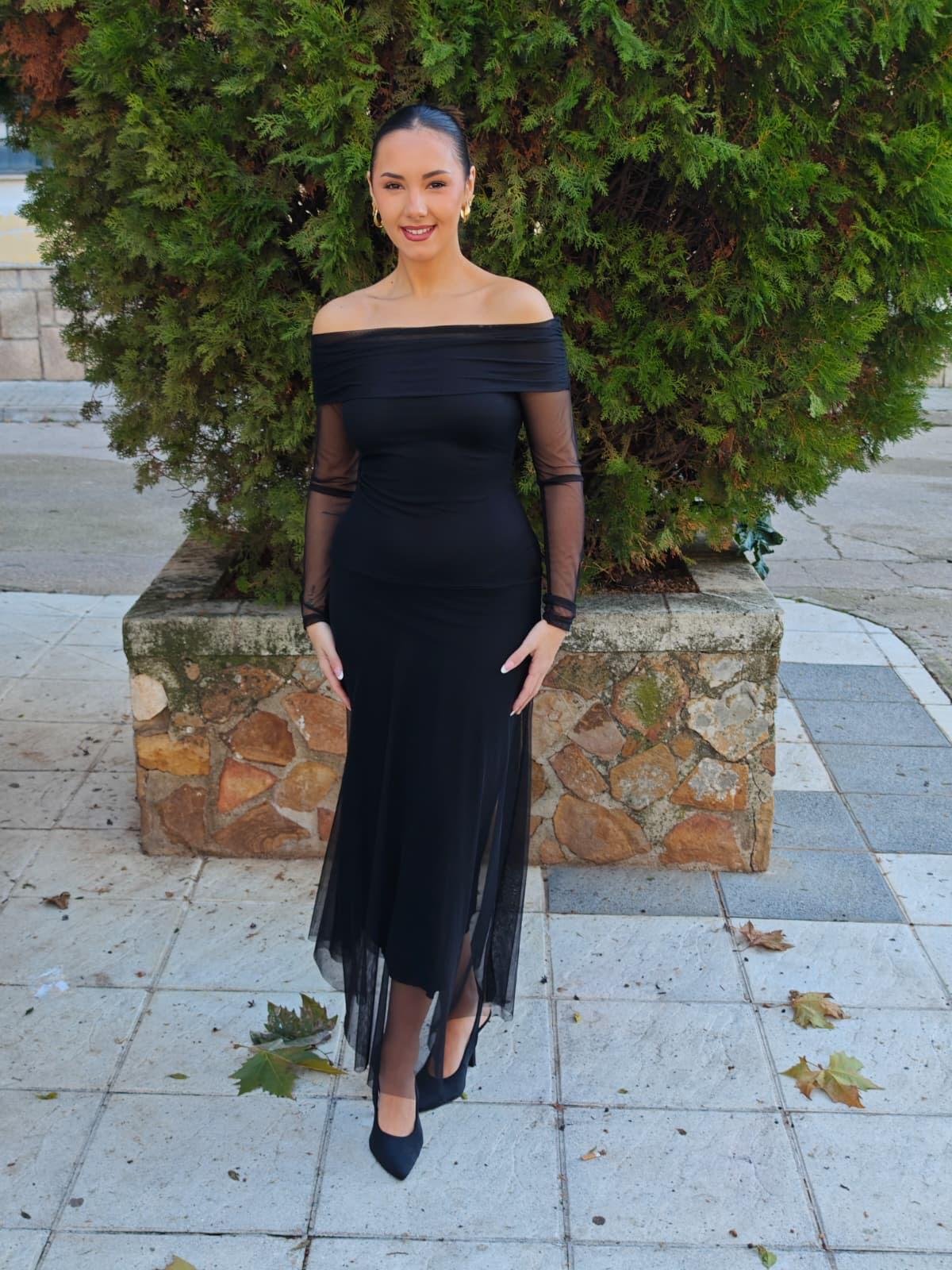 VESTIDO HOMBROS DESCUBIERTOS VESTIDO HOMBROS DESCUBIERTOS - Imagen 5