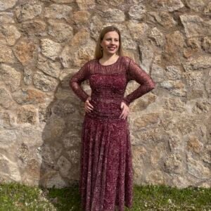 VESTIDO ESTAMPADO DE GASA