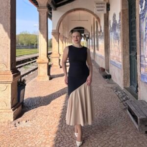 VESTIDO VALSE BICOLOR