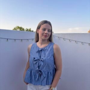 BLUSA PEPLUM DE RAYAS