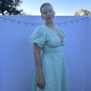 VESTIDO MIDI BORDADO