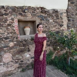 VESTIDO MIDI ASIMÉTRICO